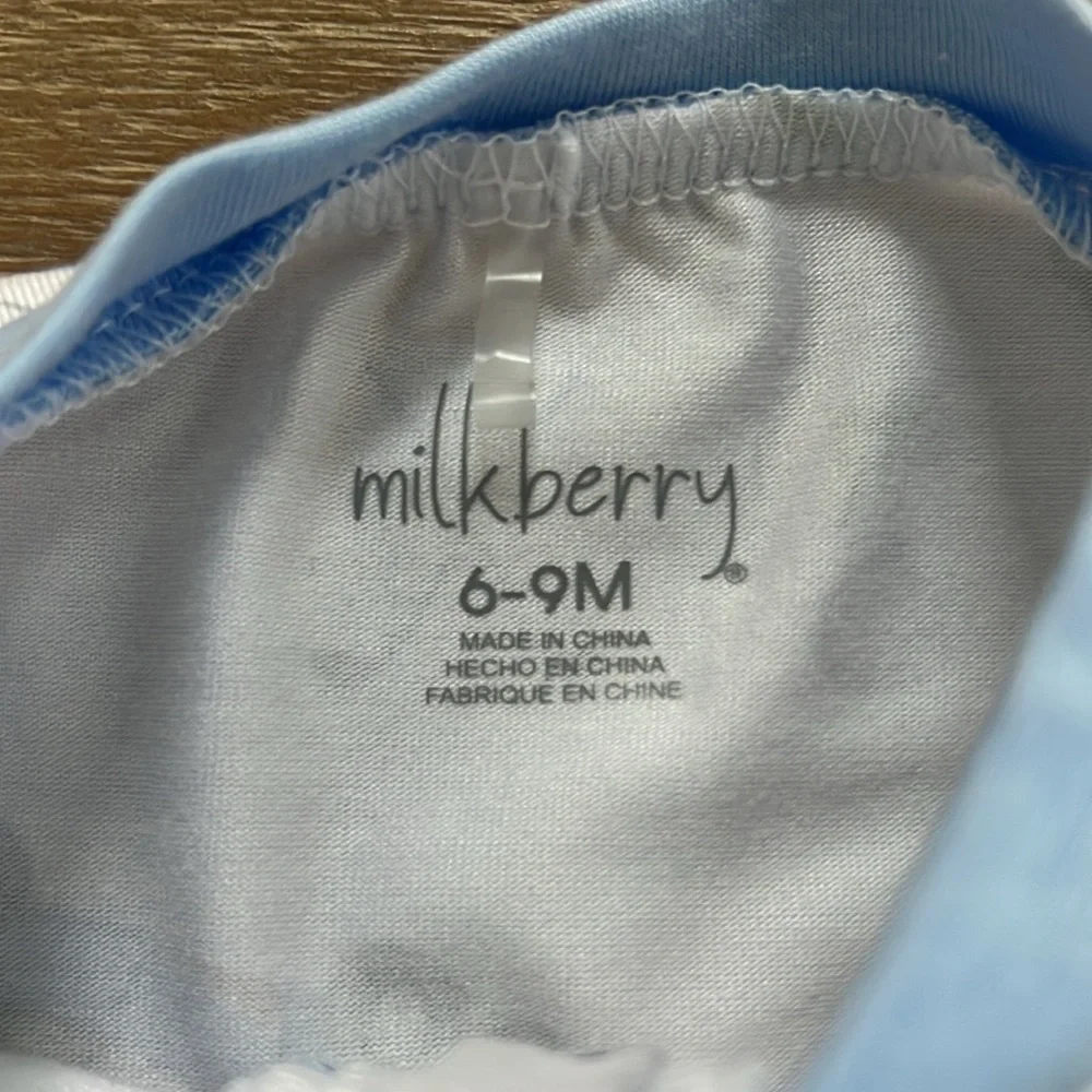Milkberry set of 2 Baby Boy Bamboo Footie Sleepers 0-3 months Golf